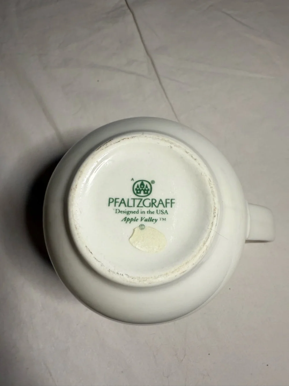 Creamer Pitcher Vintage Pfaltzgraff Apple Valley Farm Vase Garden Country Vessel